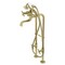 Kingston Brass CCK246K7 Freestanding Clawfoot Tub Faucet Package with Supply Line, Brushed Brass CCK246K7 - alternate 1